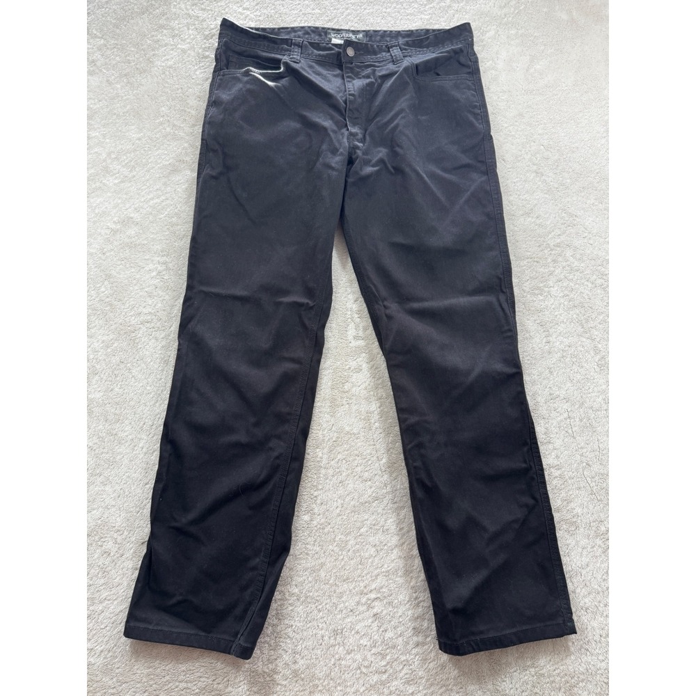 Wolverine Mens FR Flame Resistant Work Black Pants 36x32 Meas: 37x31